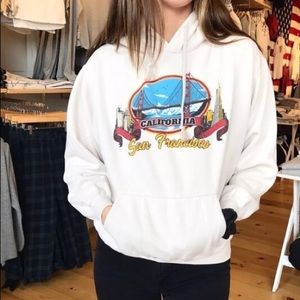 Brandy Melville Beige San Francisco Hoodie
